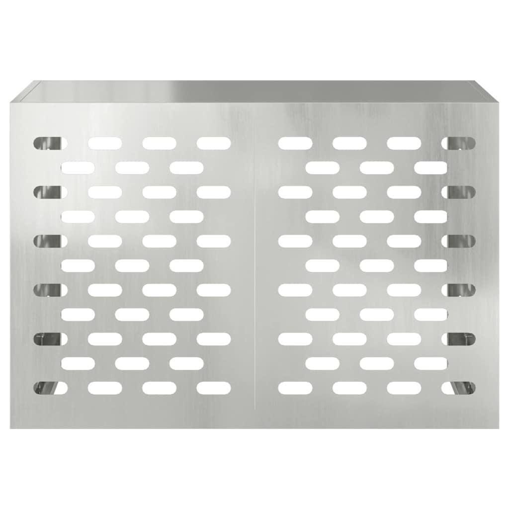 Copertura per condizionatore d'aria Argento 90 x 40 x 60 cm 865895