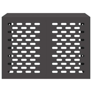 Copertura per condizionatore d'aria Nero 100 x 50 x 70 cm 865897