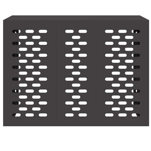 Copertura per condizionatore d'aria Nero 110 x 50 x 80 cm 865904