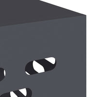 vidaXL Copertura per condizionatore d'aria Antracite 110 x 50 x 80 cm