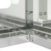 Copertura per condizionatore d'aria Argento 110 x 50 x 105 cm 865916