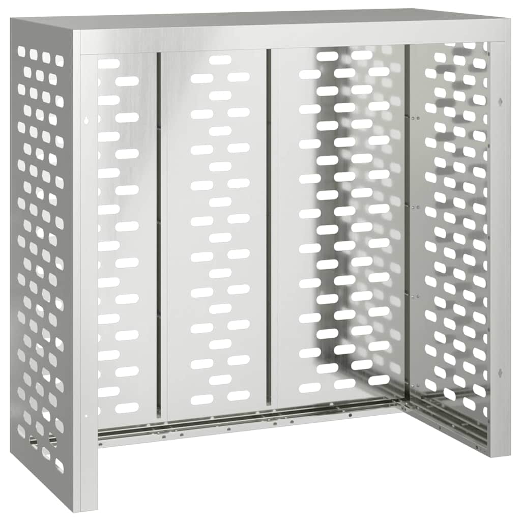 Copertura per condizionatore d'aria Argento 110 x 50 x 105 cm 865916