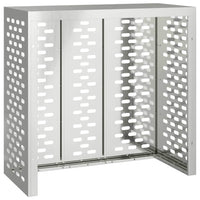 Copertura per condizionatore d'aria Argento 110 x 50 x 105 cm 865916