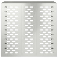 Copertura per condizionatore d'aria Argento 110 x 50 x 105 cm 865916