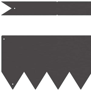 Bordure per prato 10 pcs Nero 100 x 0.5 x 15 cm Acciaio 865918