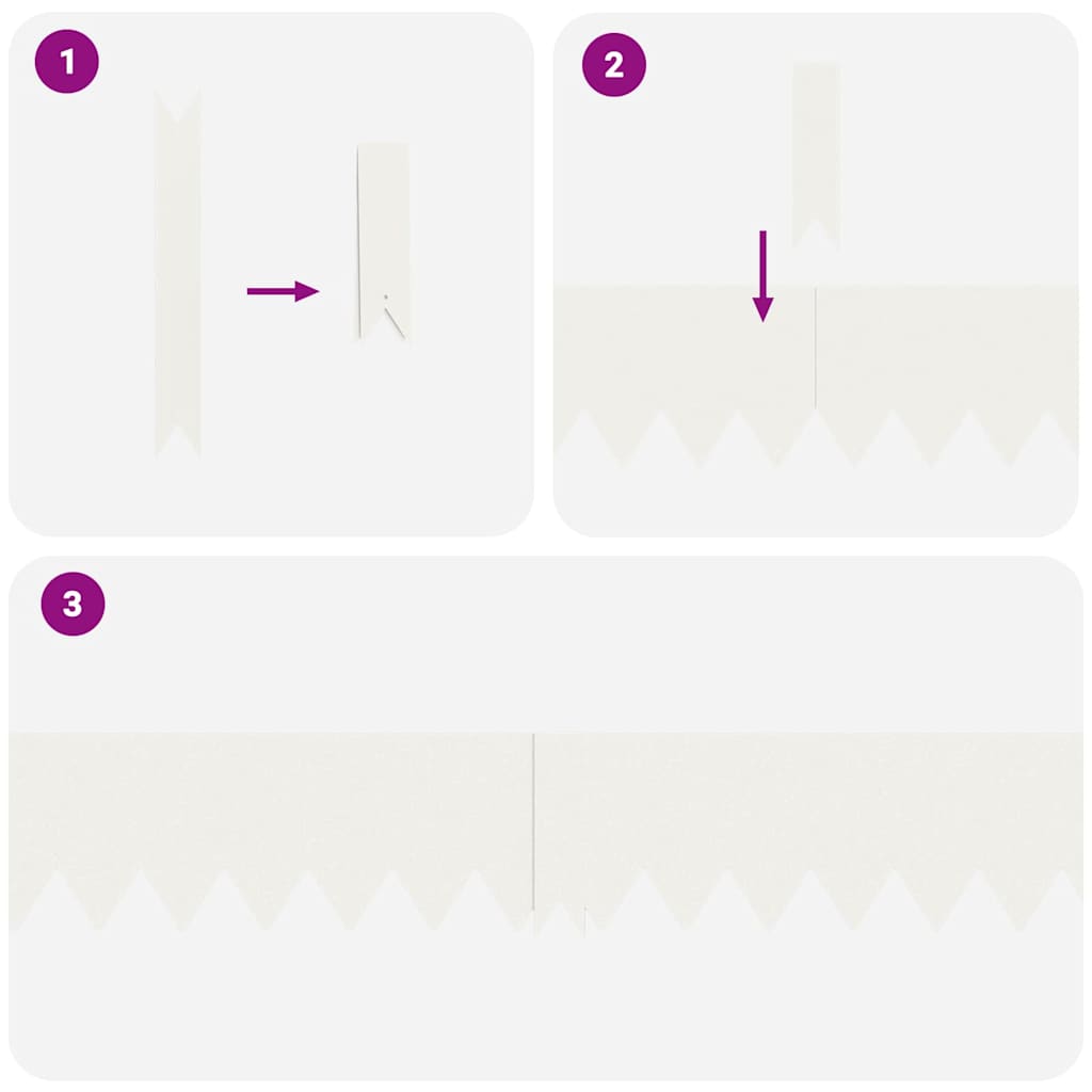 Bordure per prato 10 pcs Bianco 100 x 0.5 x 15 cm Acciaio 865922