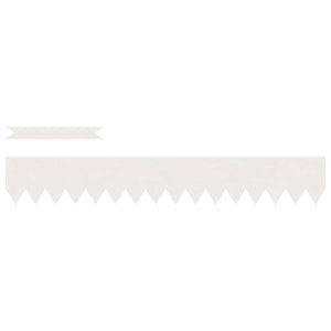 Bordure per prato 30 pcs Bianco 100 x 0.5 x 15 cm Acciaio 865924