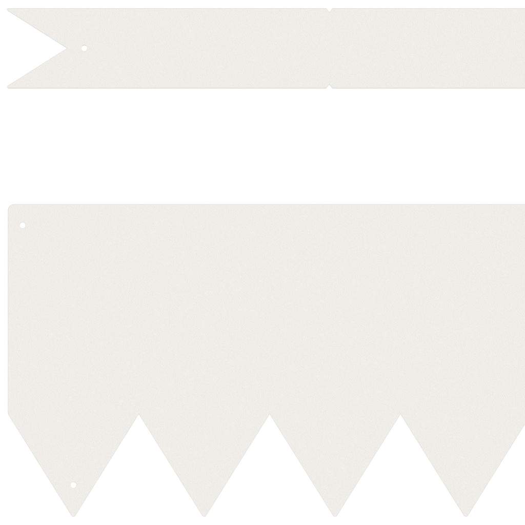 Bordure per prato 50 pcs Bianco 100 x 0.5 x 15 cm Acciaio 865925