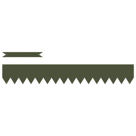 Bordure per prato 20 pcs Oliver verde 100 x 0.5 x 15 cm Acciaio 865931