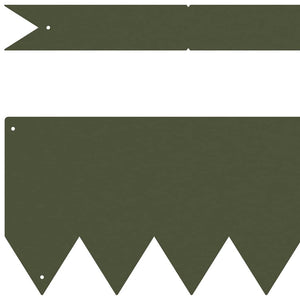Bordure per prato 50 pcs Oliver verde 100 x 0.5 x 15 cm Acciaio 865933