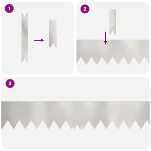Bordure per prato 50 pcs Argento 100 x 0.5 x 15 cm 865937