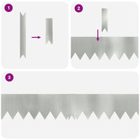 Bordure per prato 10 pcs Argento 100 x 0.5 x 15 cm 865938