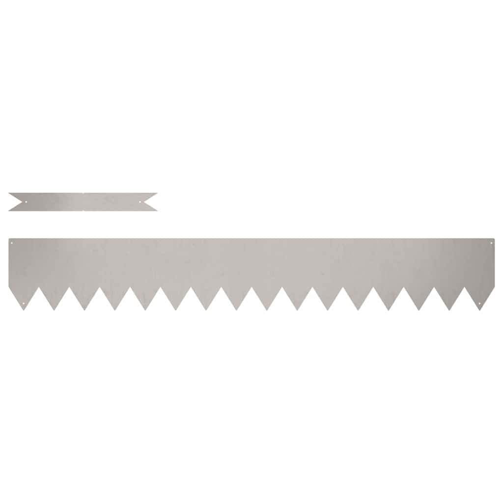 Bordure per prato 30 pcs Marrone 100 x 0.5 x 15 cm 865944