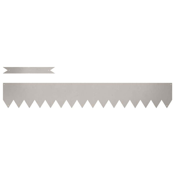 Bordure per prato 50 pcs Marrone 100 x 0.5 x 15 cm 865945