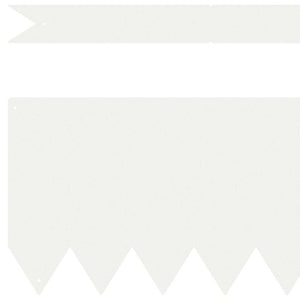 Bordure per prato 10 pcs Bianco 100 x 0.5 x 20 cm Acciaio 865949