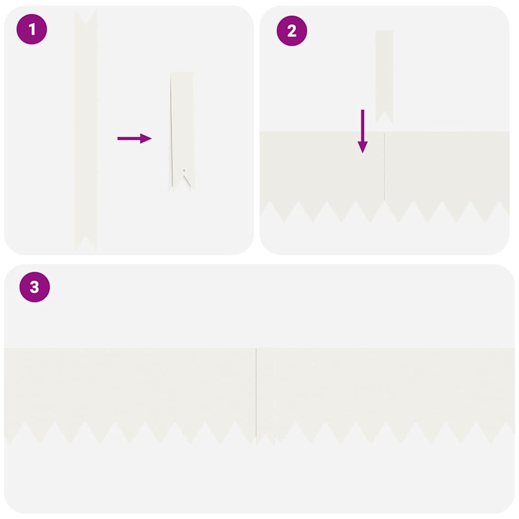 Bordure per prato 20 pcs Bianco 100 x 0.5 x 20 cm Acciaio 865950