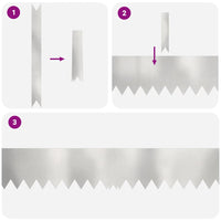 Bordure per prato 10 pcs Argento 100 x 0.5 x 20 cm 865958