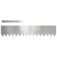 Bordure per prato 10 pcs Argento 100 x 0.5 x 20 cm 865961