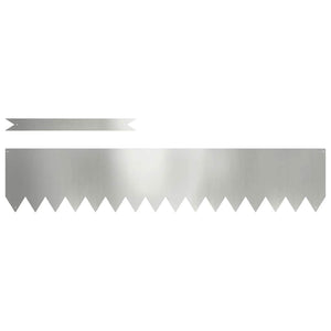 Bordure per prato 20 pcs Argento 100 x 0.5 x 20 cm 865962