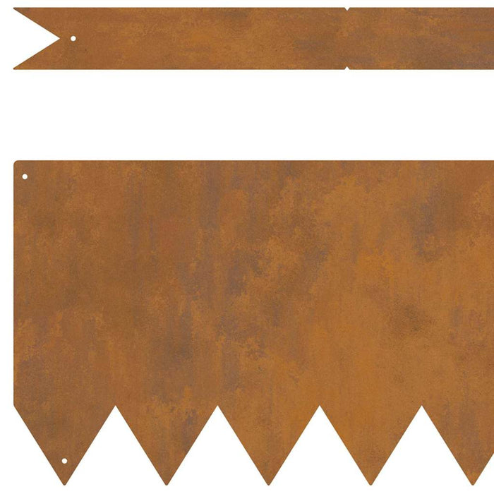 Bordure per prato 30 pcs Marrone 100 x 0.5 x 20 cm 865966