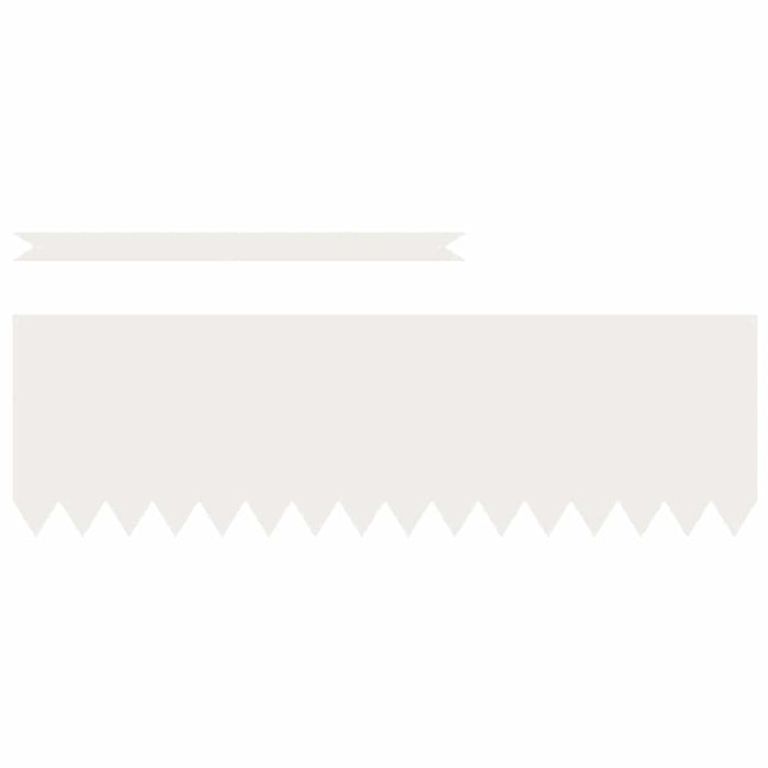 Bordure per prato 20 pcs Bianco 100 x 0.5 x 30 cm Acciaio 865970