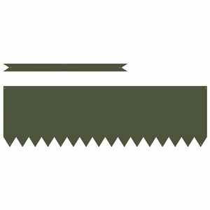 Bordure per prato 10 pcs Oliver verde 100 x 0.5 x 30 cm Acciaio 865973