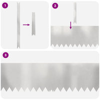 Bordure per prato 10 pcs Argento 100 x 0.5 x 30 cm 865975