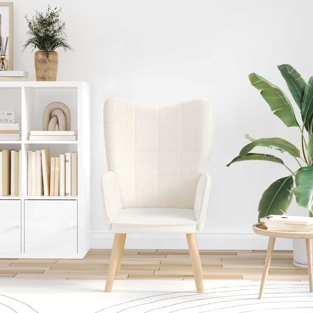 Sedia rilassante Crema 62 x 67 x 95.5 cm Tessuto 42001778