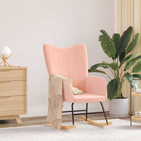 vidaXL Sedia rilassante Rosa 61 x 78 x 98 cm Tessuto