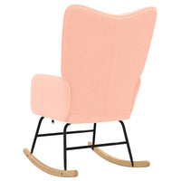 vidaXL Sedia rilassante Rosa 61 x 78 x 98 cm Tessuto