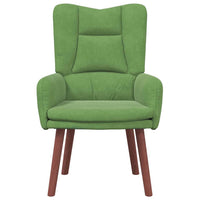 Sedia rilassante Verde chiaro 63 x 67 x 94 cm Velluto 42001806