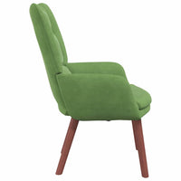 Sedia rilassante Verde chiaro 63 x 67 x 94 cm Velluto 42001806