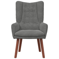 poltrona Grigio scuro 63 x 67 x 94 cm Velluto 42001815