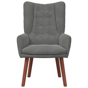 poltrona Grigio scuro 63 x 67 x 94 cm Velluto 42001815