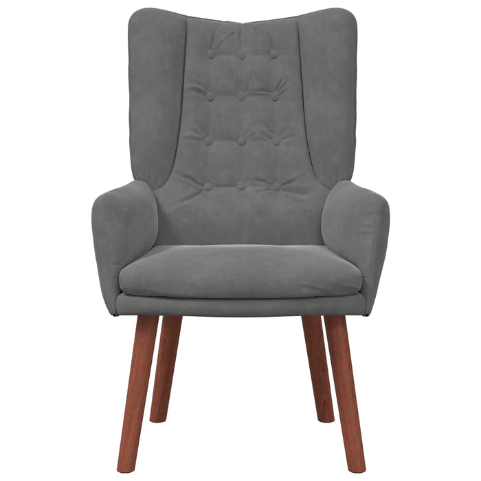 poltrona Grigio scuro 63 x 67 x 94 cm Velluto 42001815