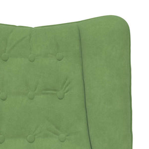 vidaXL Sedia rilassante Verde chiaro 63 x 67 x 94 cm Velluto