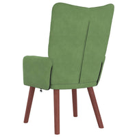 vidaXL Sedia rilassante Verde chiaro 63 x 67 x 94 cm Velluto