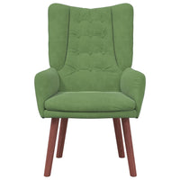 vidaXL Sedia rilassante Verde chiaro 63 x 67 x 94 cm Velluto