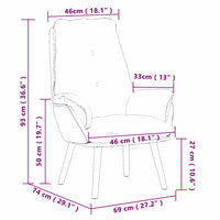 Sedia rilassante Beige 69 x 74 x 93 cm Tessuto 42001849