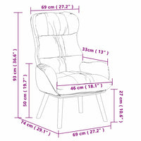 Sedia rilassante Cappuccino 69 x 74 x 93 cm Pelle sintetica 42001877