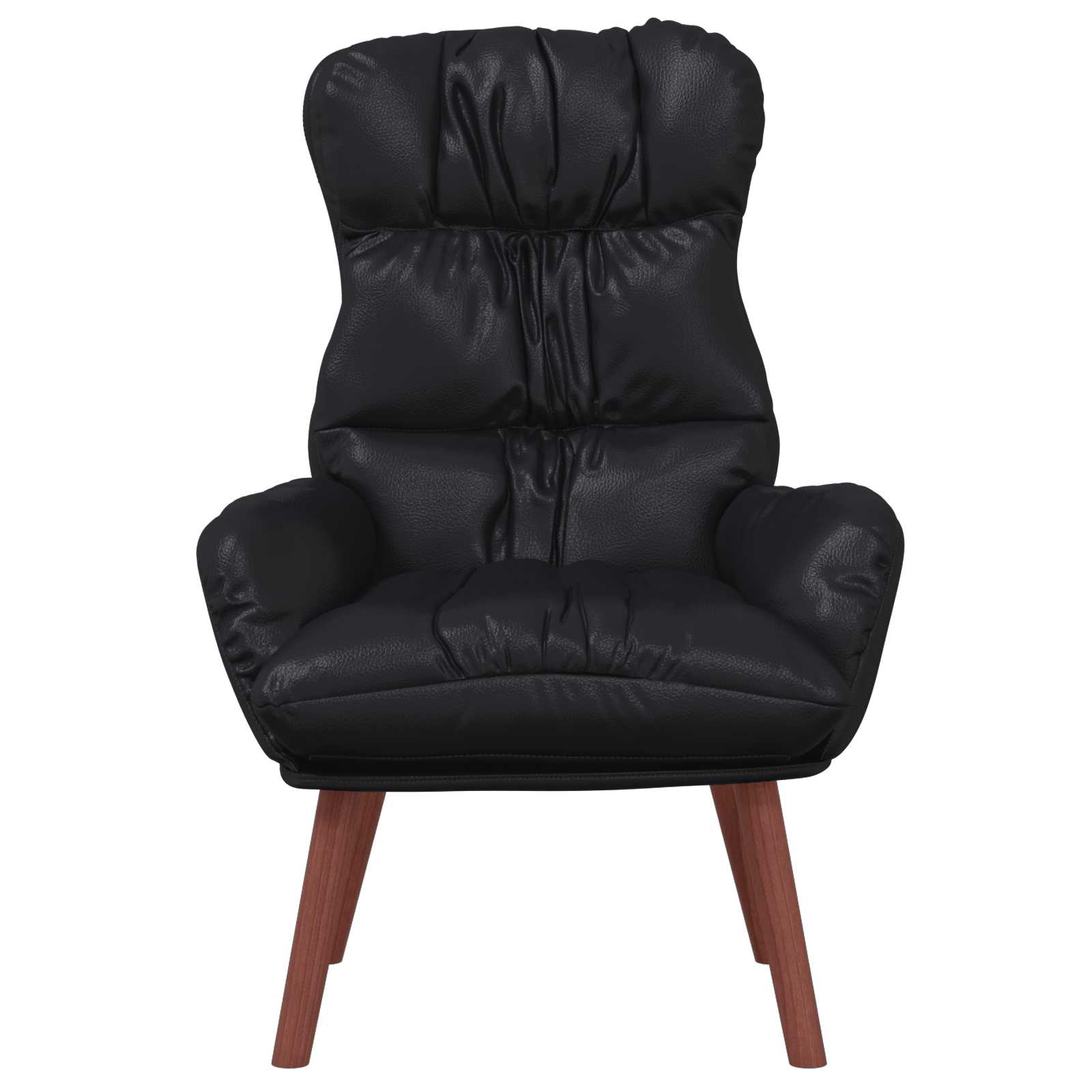 poltrona Nero 69 x 74 x 93 cm Pelle Artificiale 42001878
