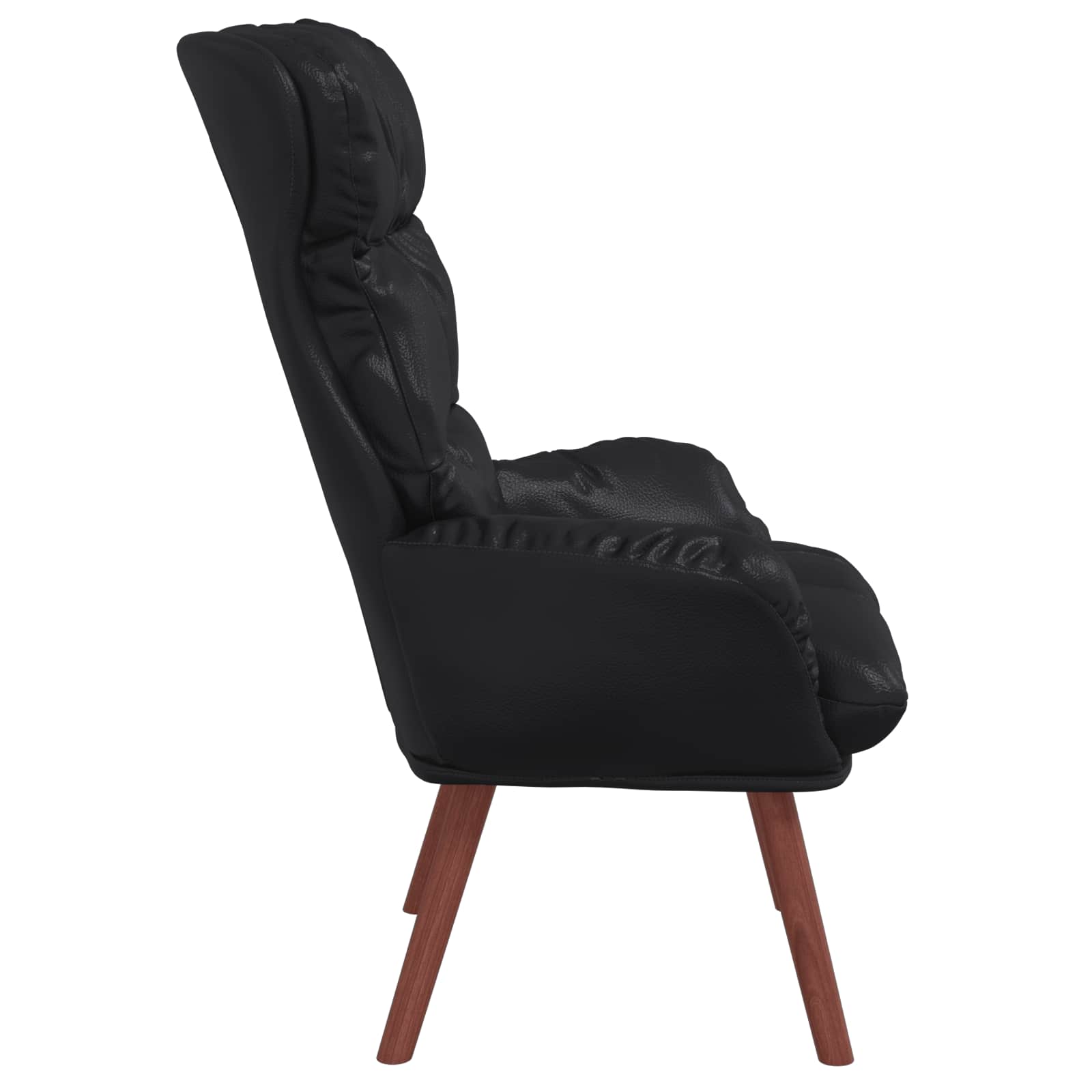 poltrona Nero 69 x 74 x 93 cm Pelle Artificiale 42001878
