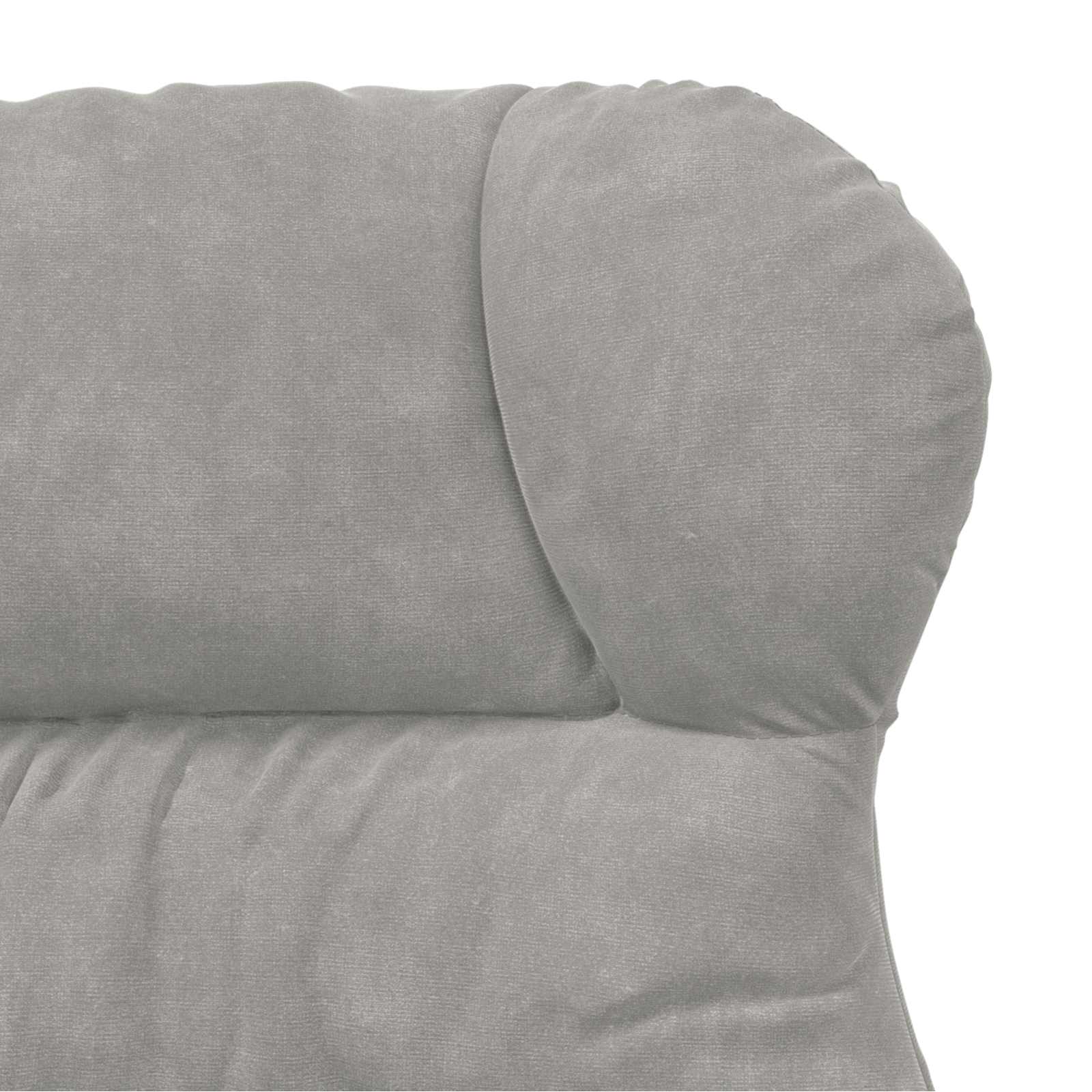 poltrona Grigio chiaro 69 x 74 x 93 cm Velluto 42001887