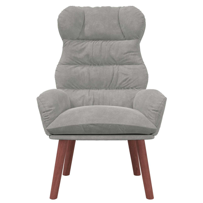 poltrona Grigio chiaro 69 x 74 x 93 cm Velluto 42001887