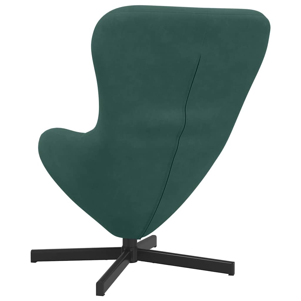 Poltrona uovo Verde scuro 63 x 73 x 90 cm Velluto 42002758