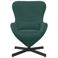 Poltrona uovo Verde scuro 63 x 73 x 90 cm Velluto 42002758