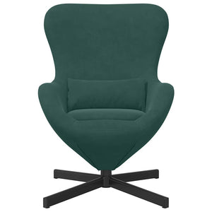 Poltrona uovo Verde scuro 63 x 73 x 90 cm Velluto 42002758