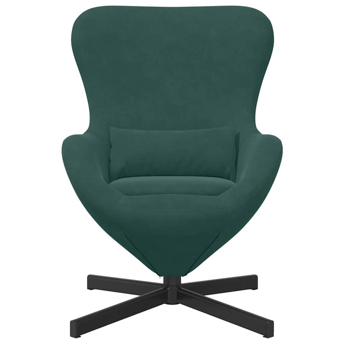 Poltrona uovo Verde scuro 63 x 73 x 90 cm Velluto 42002758