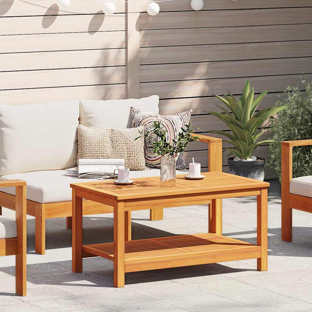 Tavolino da caffè 90x50x45 cm in legno massello di acacia 4108104