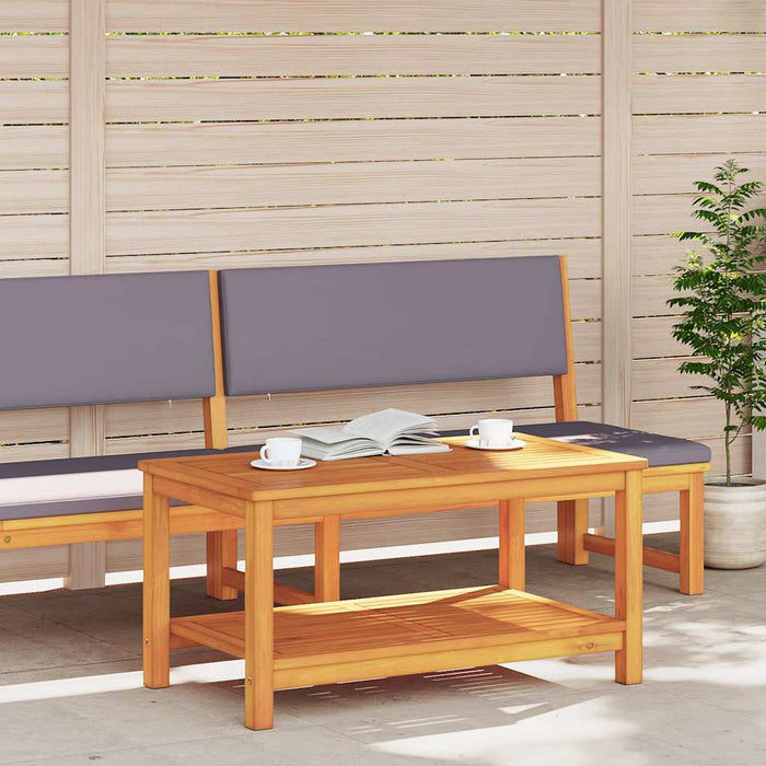 Tavolino da caffè 90x50x45 cm in legno massello di acacia 4108104